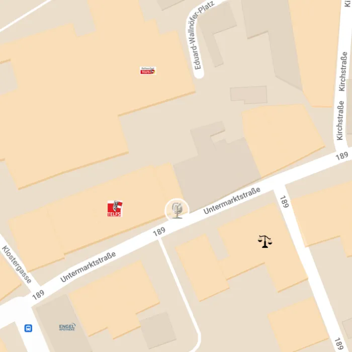 Karte Standort Rathaus Cafe